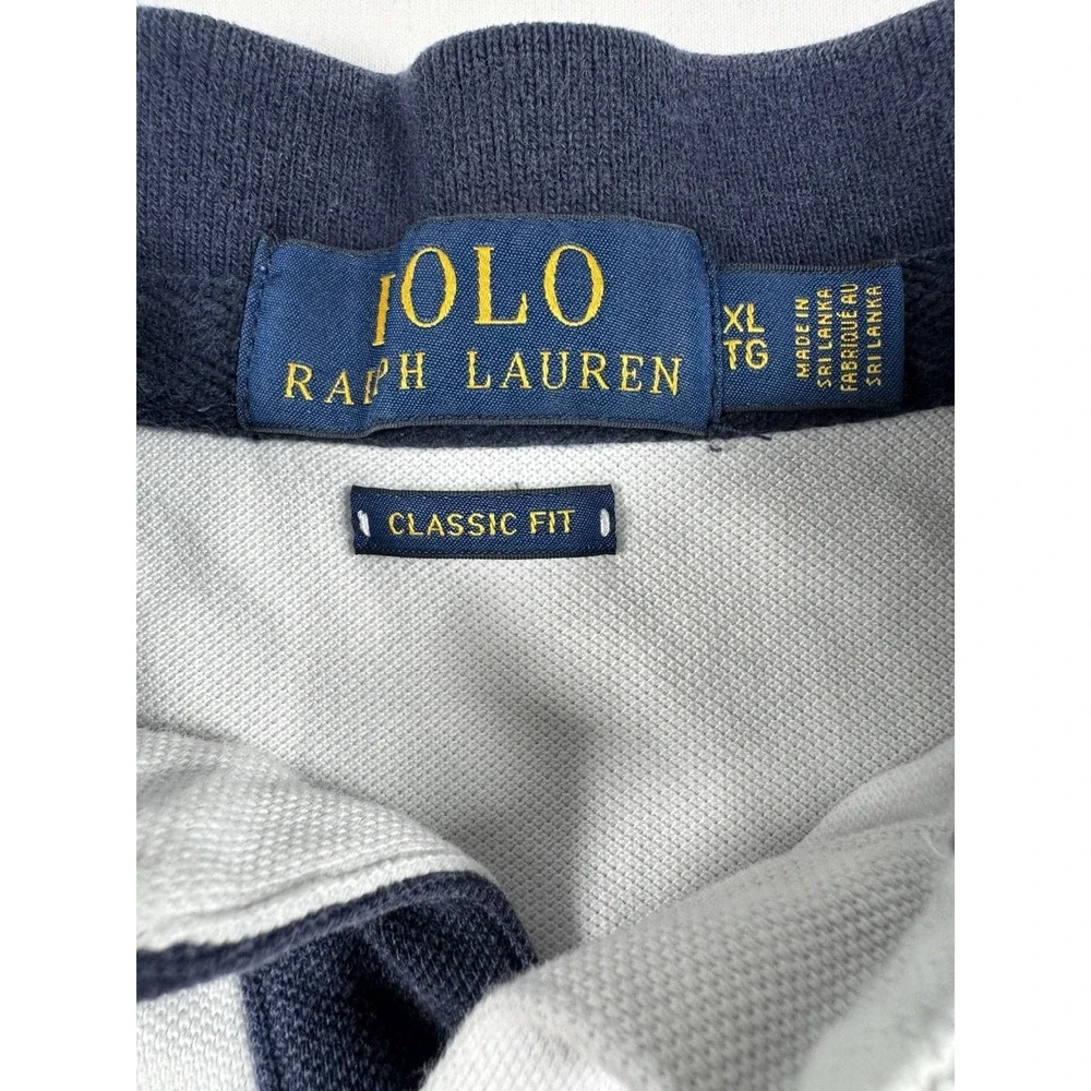 Polo Ralph Lauren PRL Yacht Club Big Pony Polo Shirt Mens XL Navy Colorblock